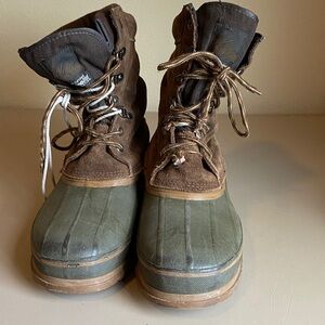 Itasca Brown and Green Men's Rain & Snow Boots